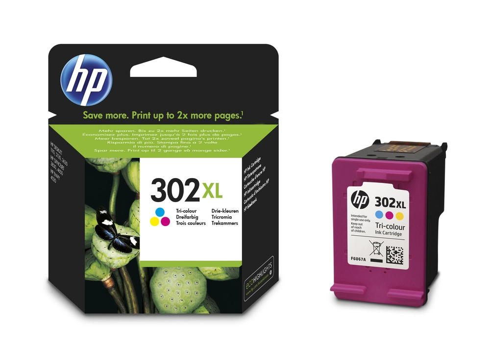 HP 302 xl color ink cartridge printerpatron