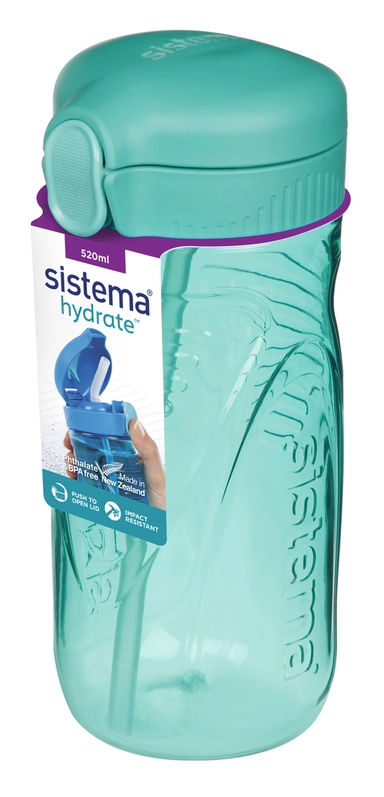 Drikkeflaske Sistema Quick Flip 520 ml asst