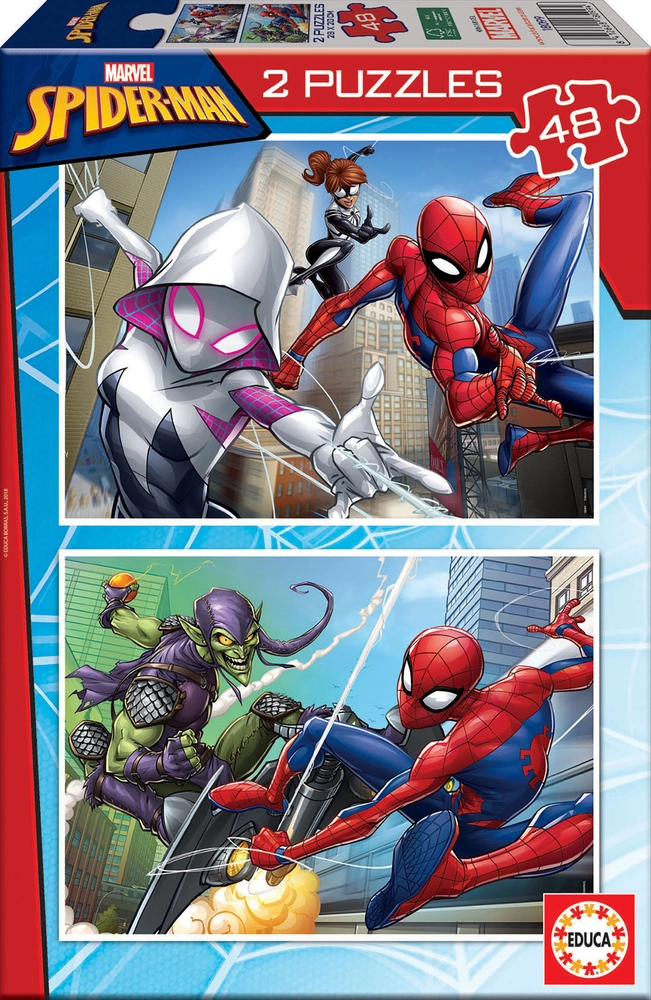 Billede af Puslespil Spider-Man 2x48 brikker