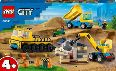60391 LEGO City Great Vehicles Entreprenørmaskiner og nedrivningskran