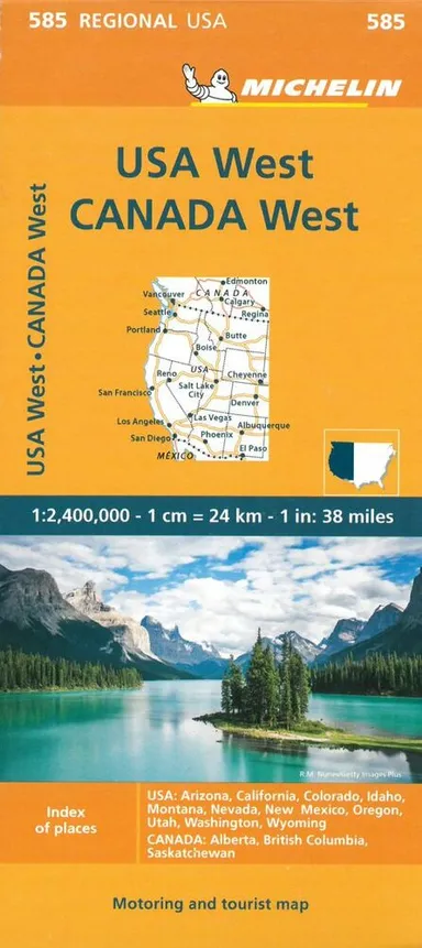 Michelin USA blad 585: USA West & Canada West