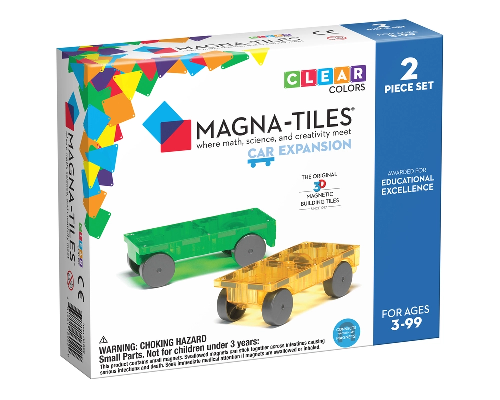 5: Magna-Tiles Cars expansion sæt 2 stk
