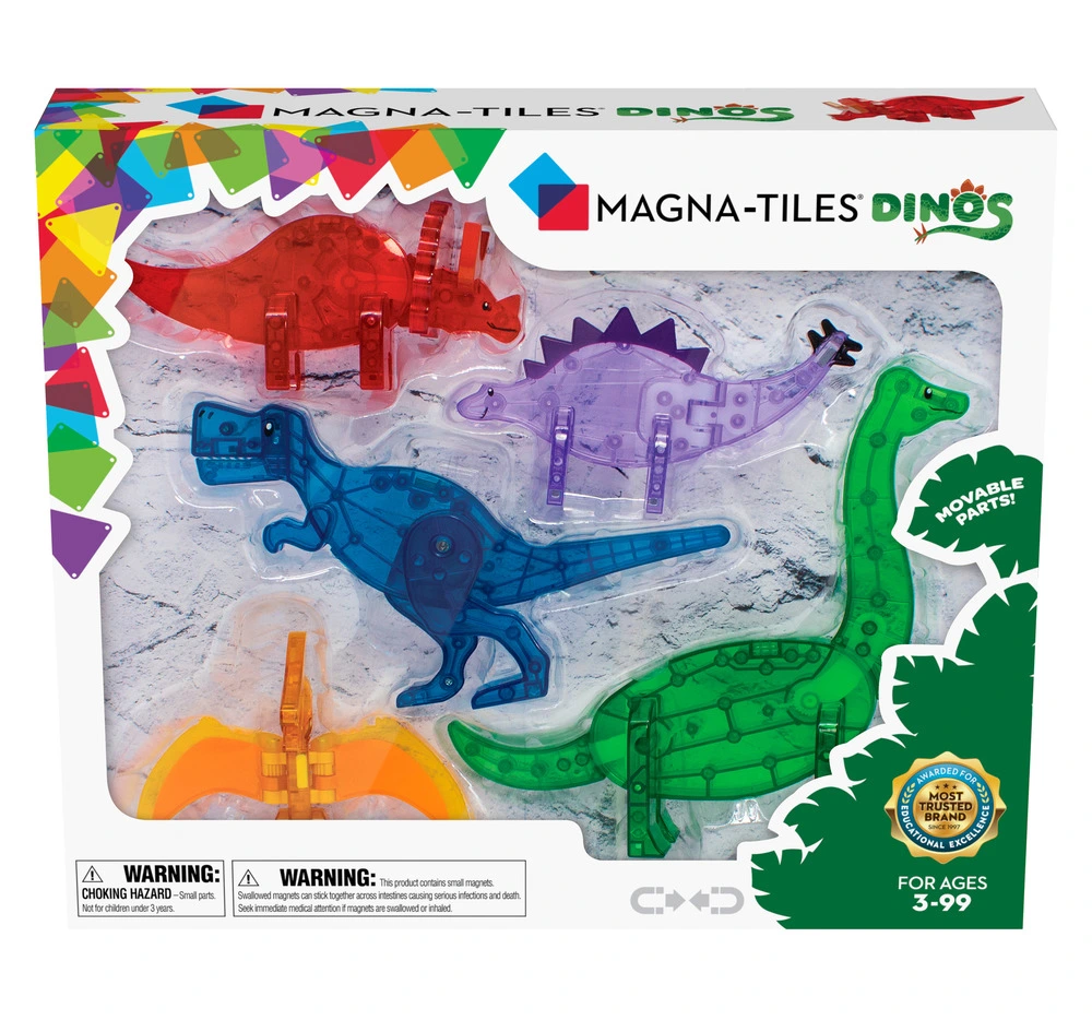 8: Magna-Tiles Dinos sæt 5 stk