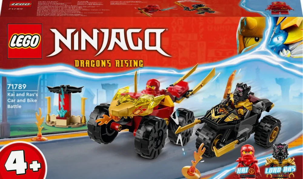 Billede af 71789 LEGO Ninjago Kai og Ras' bil- og motorcykelkamp