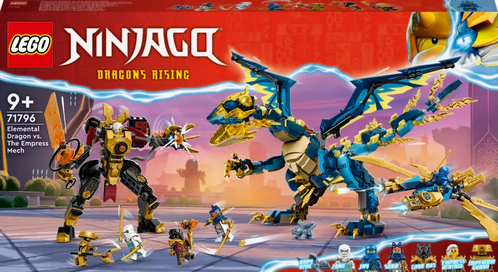 15: 71796 LEGO Ninjago Elementdrage mod kejserinde-kamprobotten