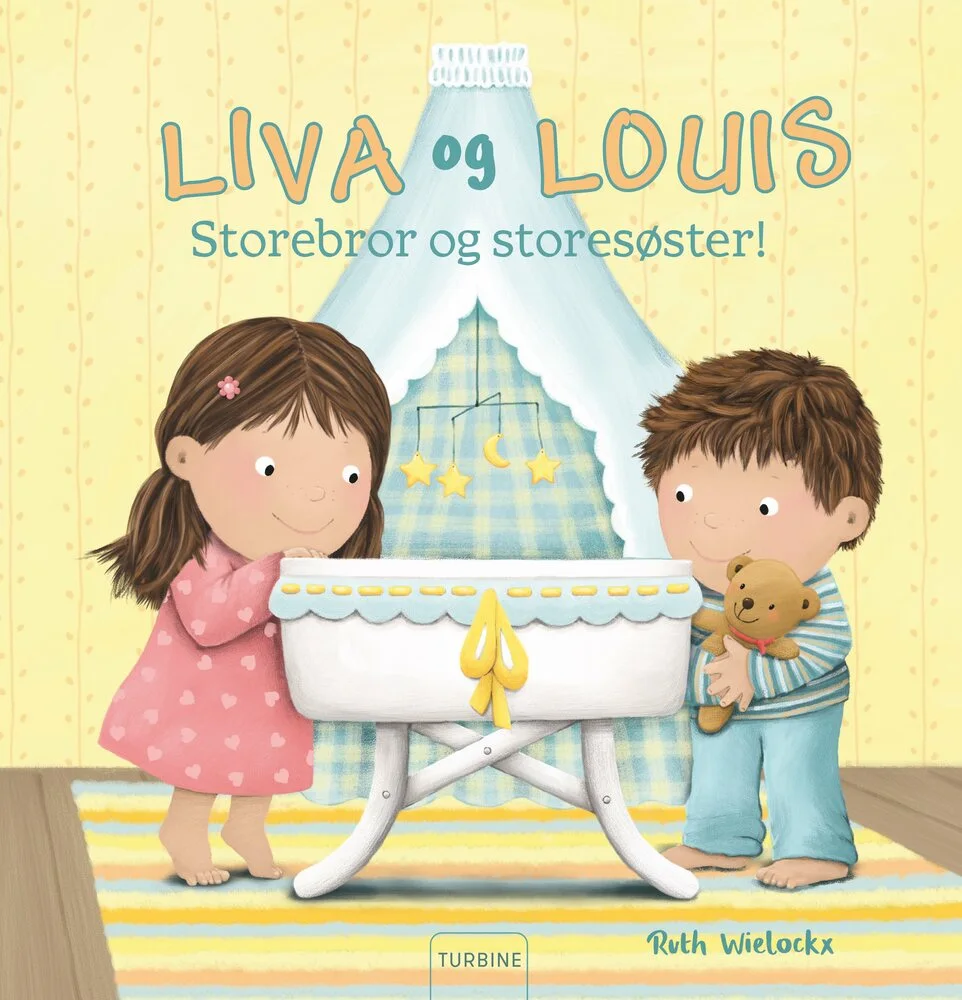 Billede af Liva og Louis. Storebror og storesøster
