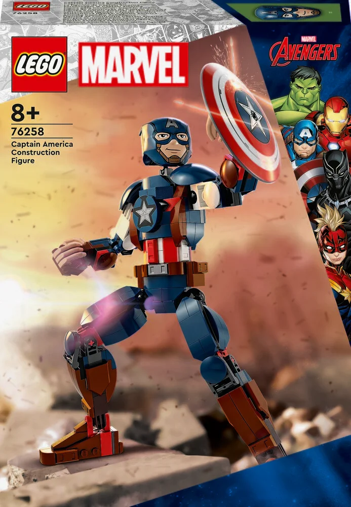 #3 - 76258 LEGO Super Heroes Marvel Byg Selv-Figur Af Captain Ame