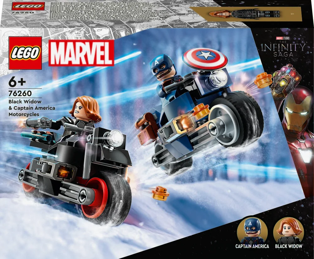 6: 76260 LEGO Super Heroes Marvel Black Widow Og Captain Americ