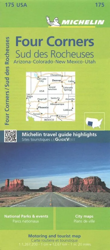 Michelin USA Zoom 175: Four Corners: Southern Rockies : Arizona, Colorado, New Mexico, Utah