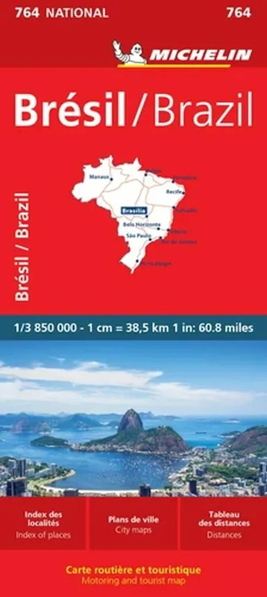 Michelin National Map 764: Brazil