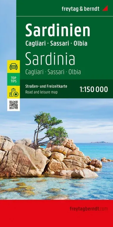 Freytag & Berndt Road Map Sardinien: Cagliari - Sassari - Olbia