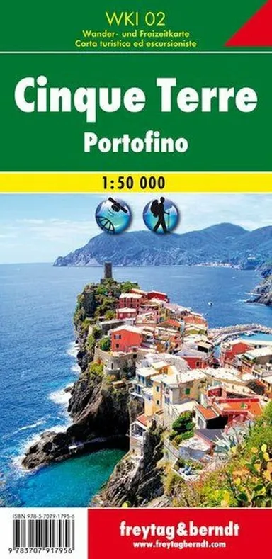 Freytag & Berndt Hiking Map Cinque Terre Portofino