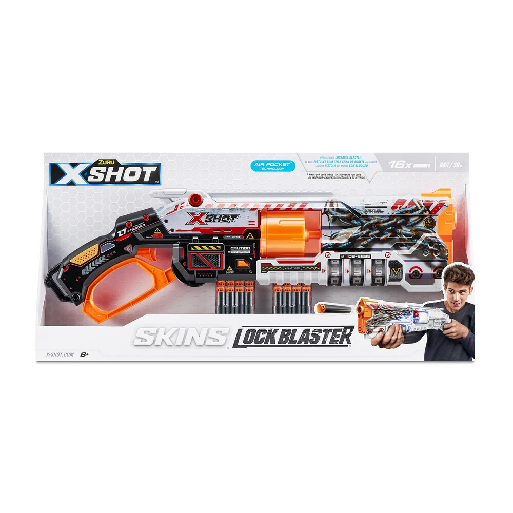 X-SHOT Skumgevær - Skins Lock Blaster m. Skumpile