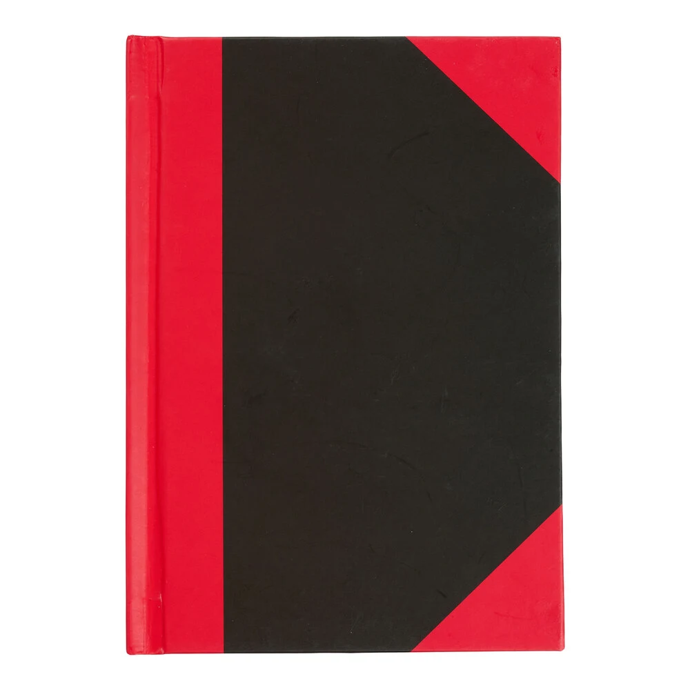 Kina notesbog a6 sort/rød