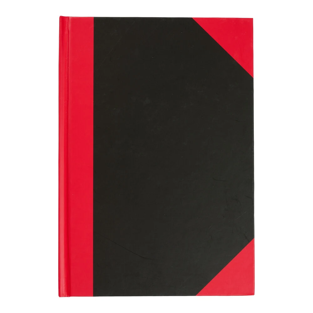 Kina notesbog A5 sort/rød