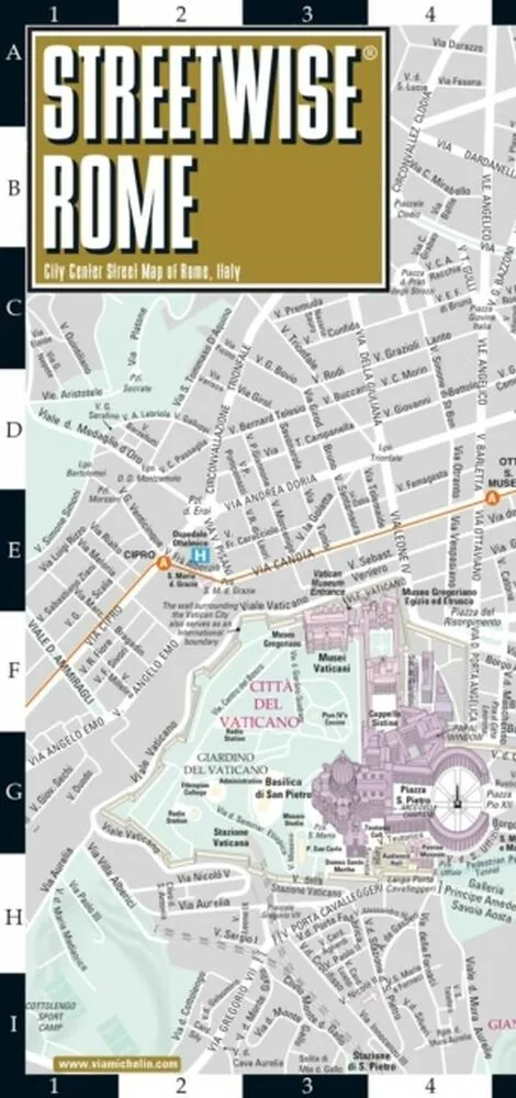 Billede af Rome Streetwise Map (Laminated)
