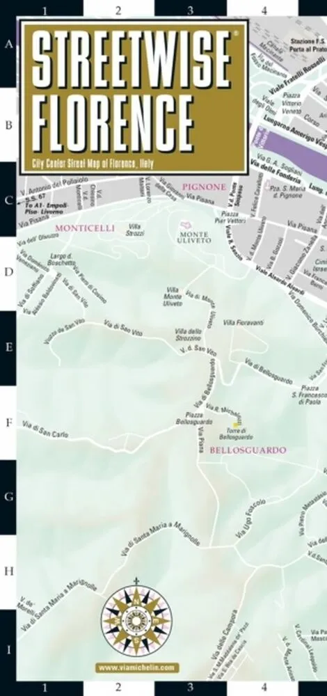 Billede af Florence Streetwise Map (Laminated)
