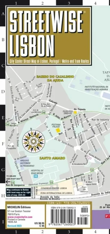 Lisbon Streetwise Map (Laminated)