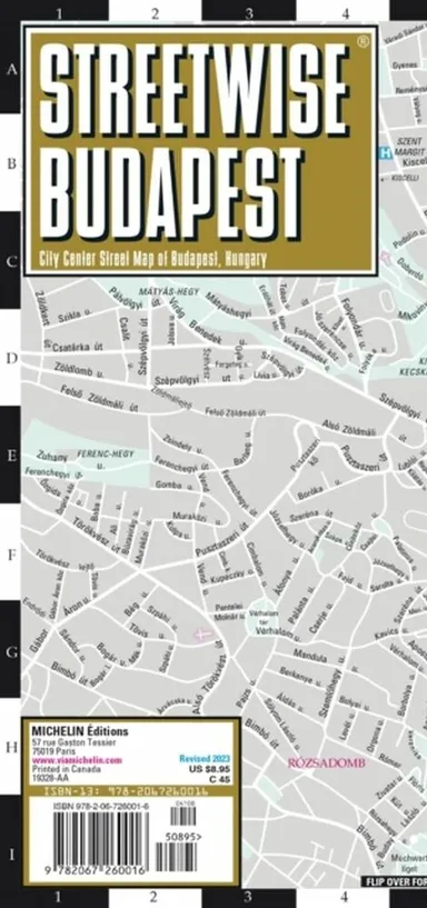 Budapest Streetwise Map (Laminated)
