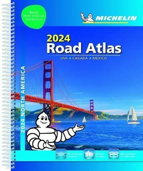 Billede af USA, Canada & Mexico, Michelin Road Atlas 2024