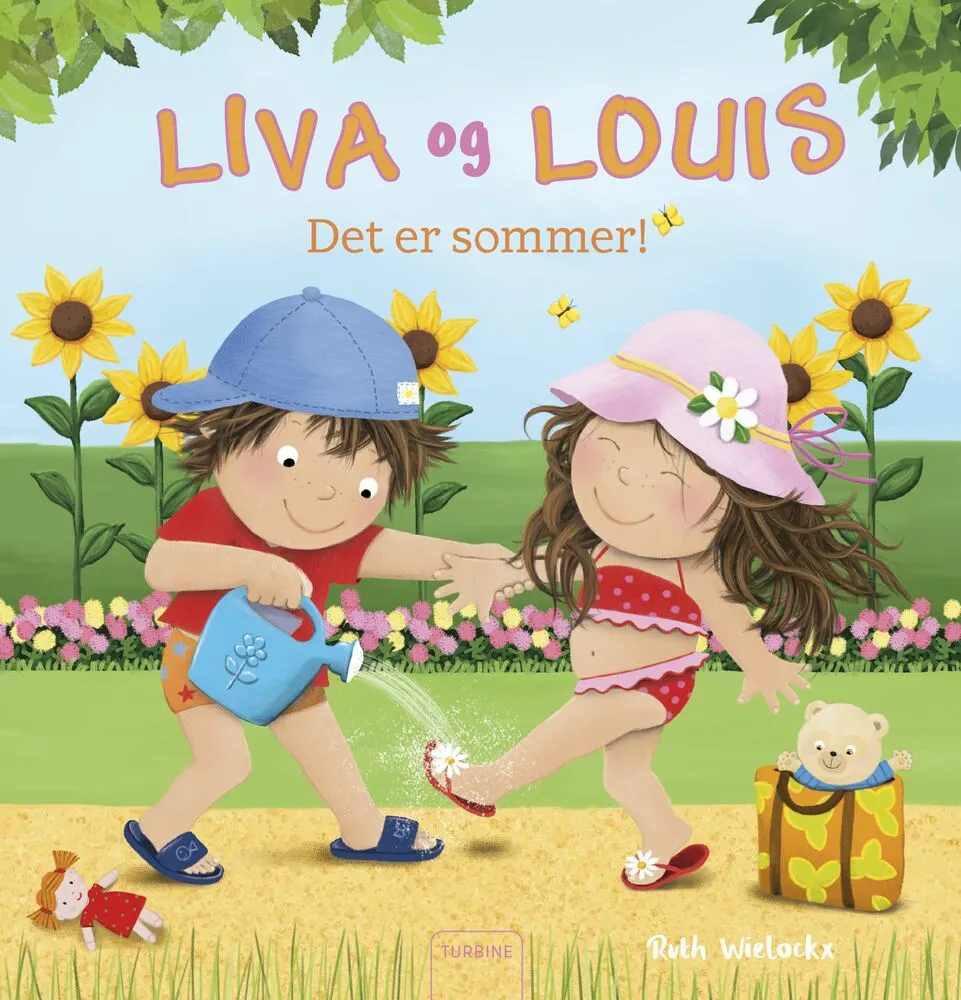 Billede af Liva og Louis. Det er sommer