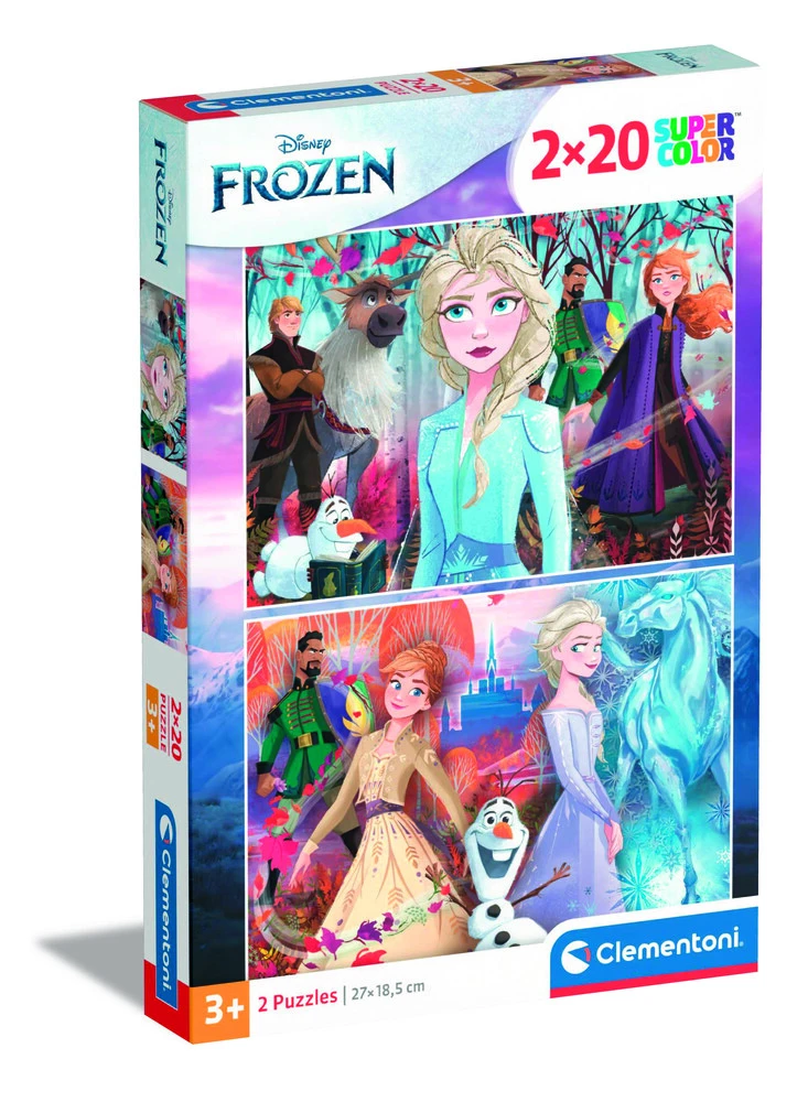 4: Puslespil Frozen 2, 2 X 20 brikker