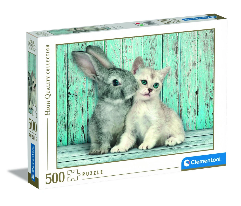 Puslespil Cat & Bunny 500 brikker