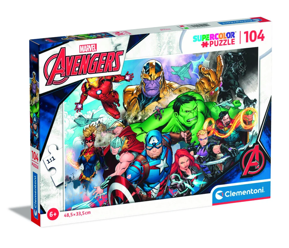 4: Puslespil Marvel Avengers 104 brikker