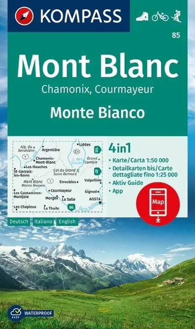 Mont Blanc - Monte Bianco: Chamonix - Courmayeur