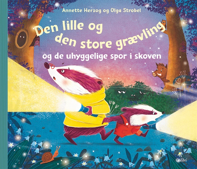 Billede af Den lille og den store grævling og de uhyggelige spor i skoven