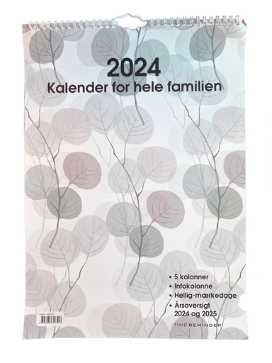 Familiekalender 2024 A3 5 personer