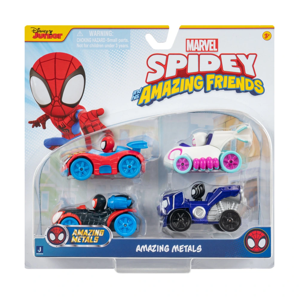 Spidey Amazing Metals Car 4 Pak