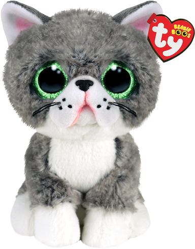 Ty Beanie Boos FERGUS grå kat 15 cm