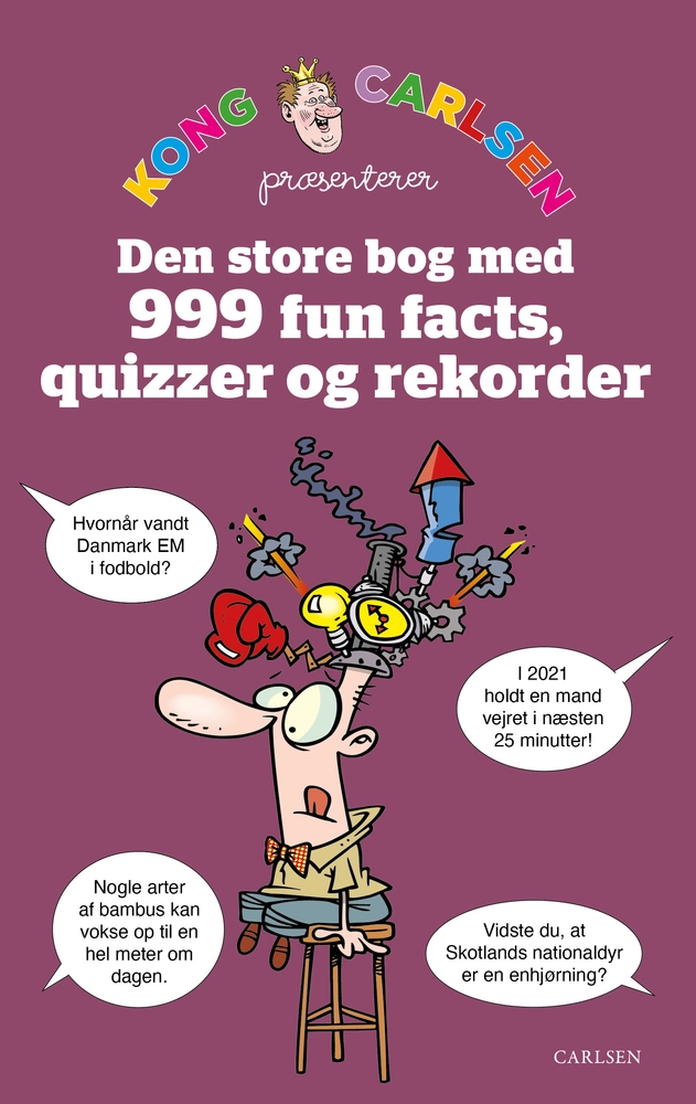 Billede af Kong Carlsen - Den store bog med 999 fun facts, quizzer og rekorder