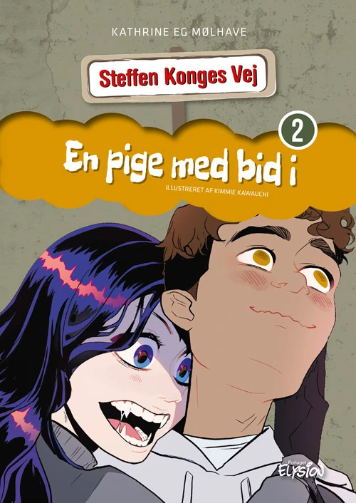 Billede af En pige med bid i