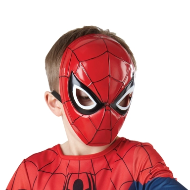 Spiderman maske i plast - one size