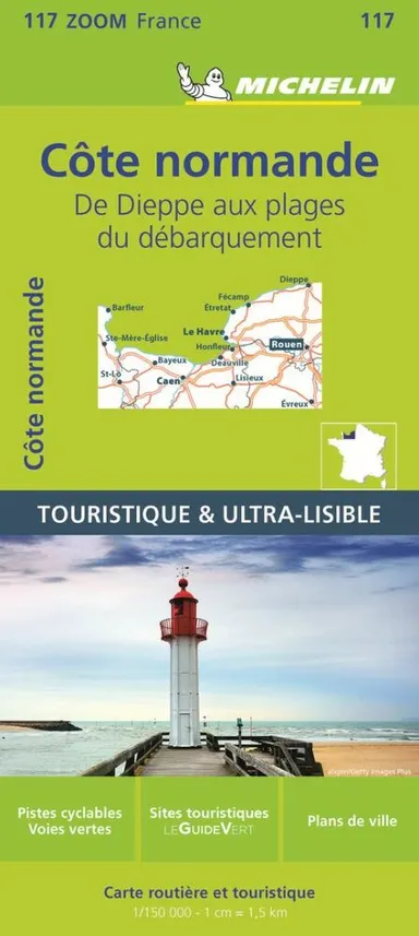 Normandy Coast - Michelin Zoom Map 117