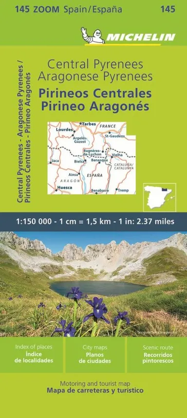 Michelin Pyrenees Central - Zoom Map 145