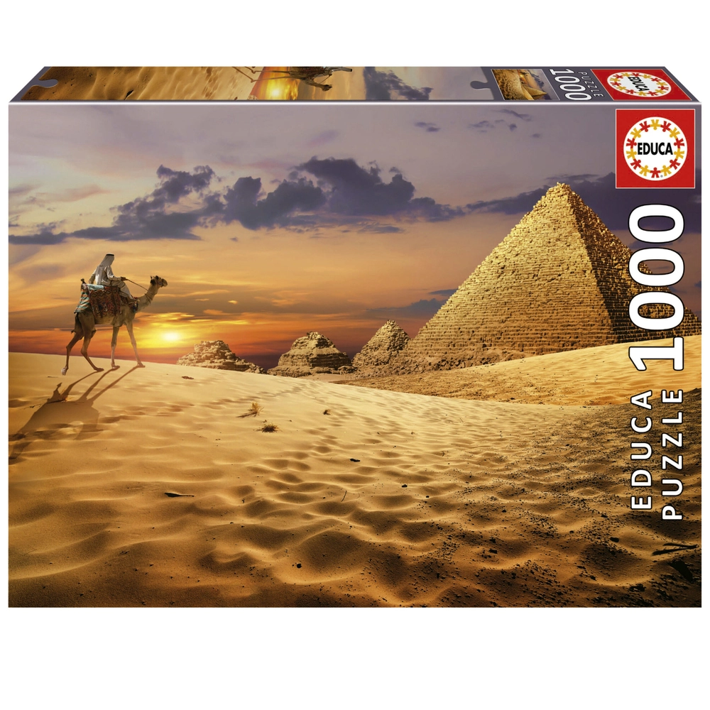 Billede af Puslespil Camel in The Desert 1000 brikker