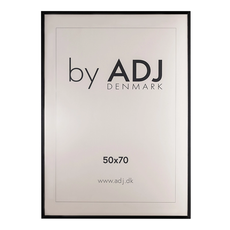Ramme Sort Fyrretræ 50 X 70 Cm M/Plexiglas 11 Mm Ramme