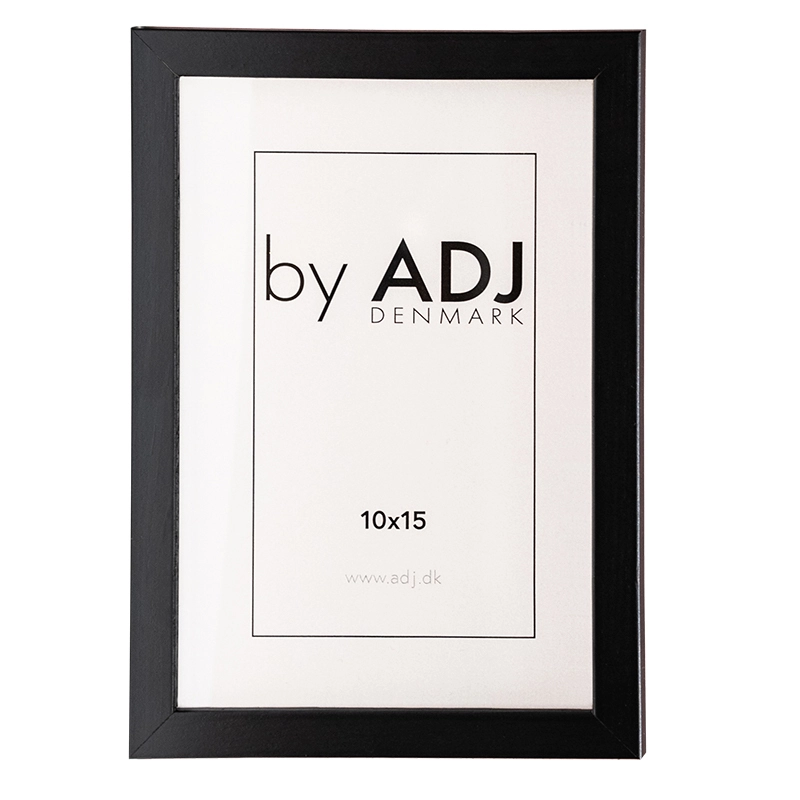 Ramme Sort Fyrretræ 10 X 15 Cm M/Glas 11 Mm Ramme