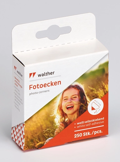 FOTOHJØRNER HVIDE 250 STK. 10 X 18 MM