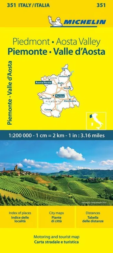 Italy Blad 351: Piemonte, Valle d´Aosta