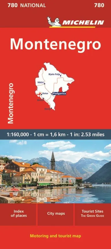 Montenegro, Michelin National Map 780