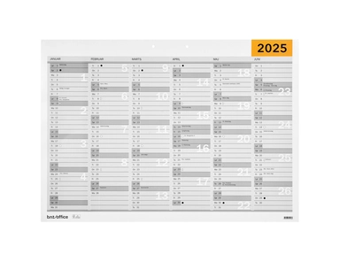 Vægkalender A3, 2025