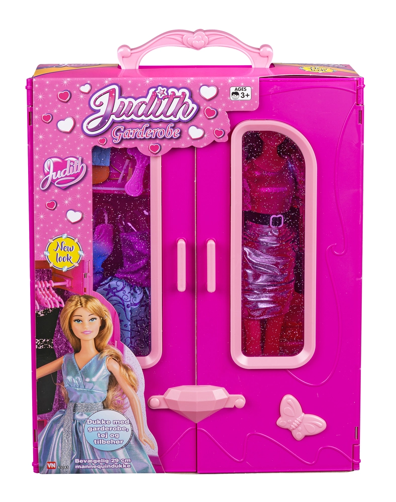 Judith dukke og garderobe ass