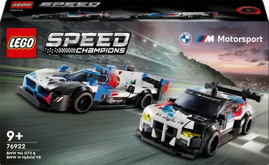 76922 LEGO Speed Champions BMW M4 GT3 og BMW M Hybrid V8-racerbiler