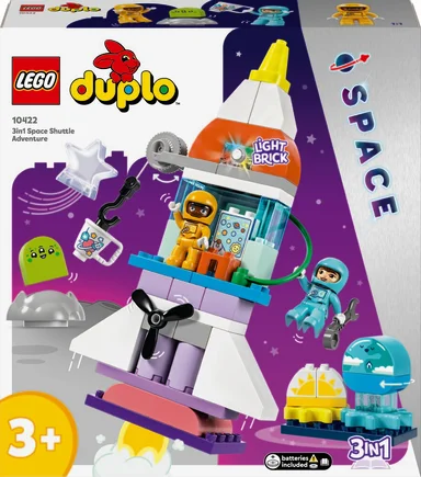 10422 LEGO DUPLO Town 3-i-1-eventyr med rumfærge