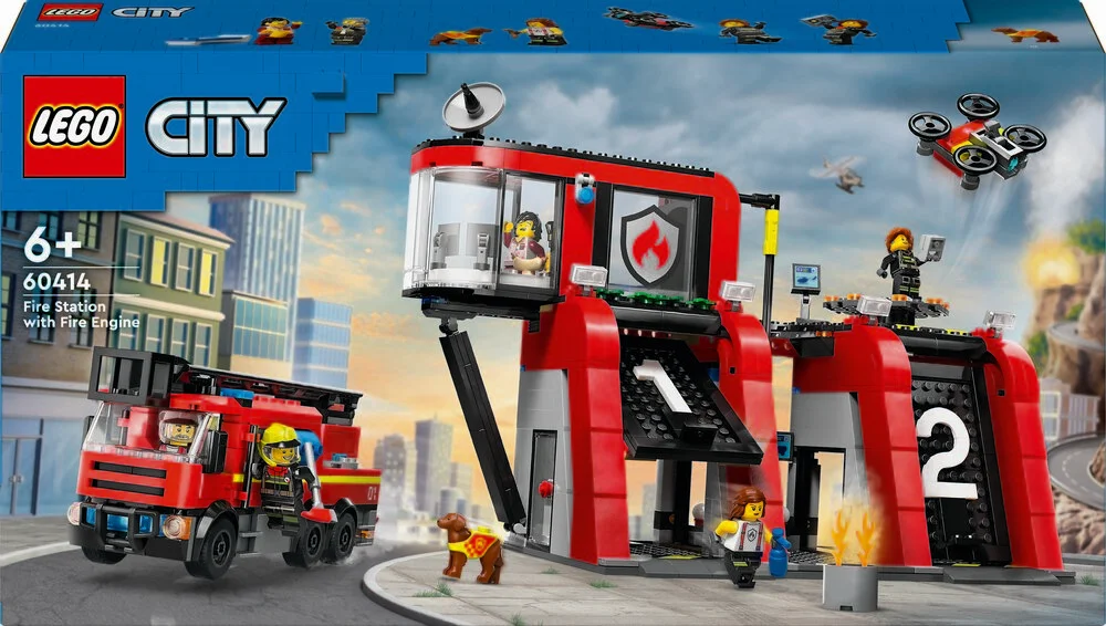 5: 60414 LEGO City Fire Brandstation med brandbil