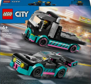 60406 LEGO City Great Vehicles Racerbil og biltransporter